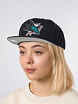 Бейсболка MITCHELL NESS арт. HS8035-SJSBLCK San Jose Sharks NHL (black)
